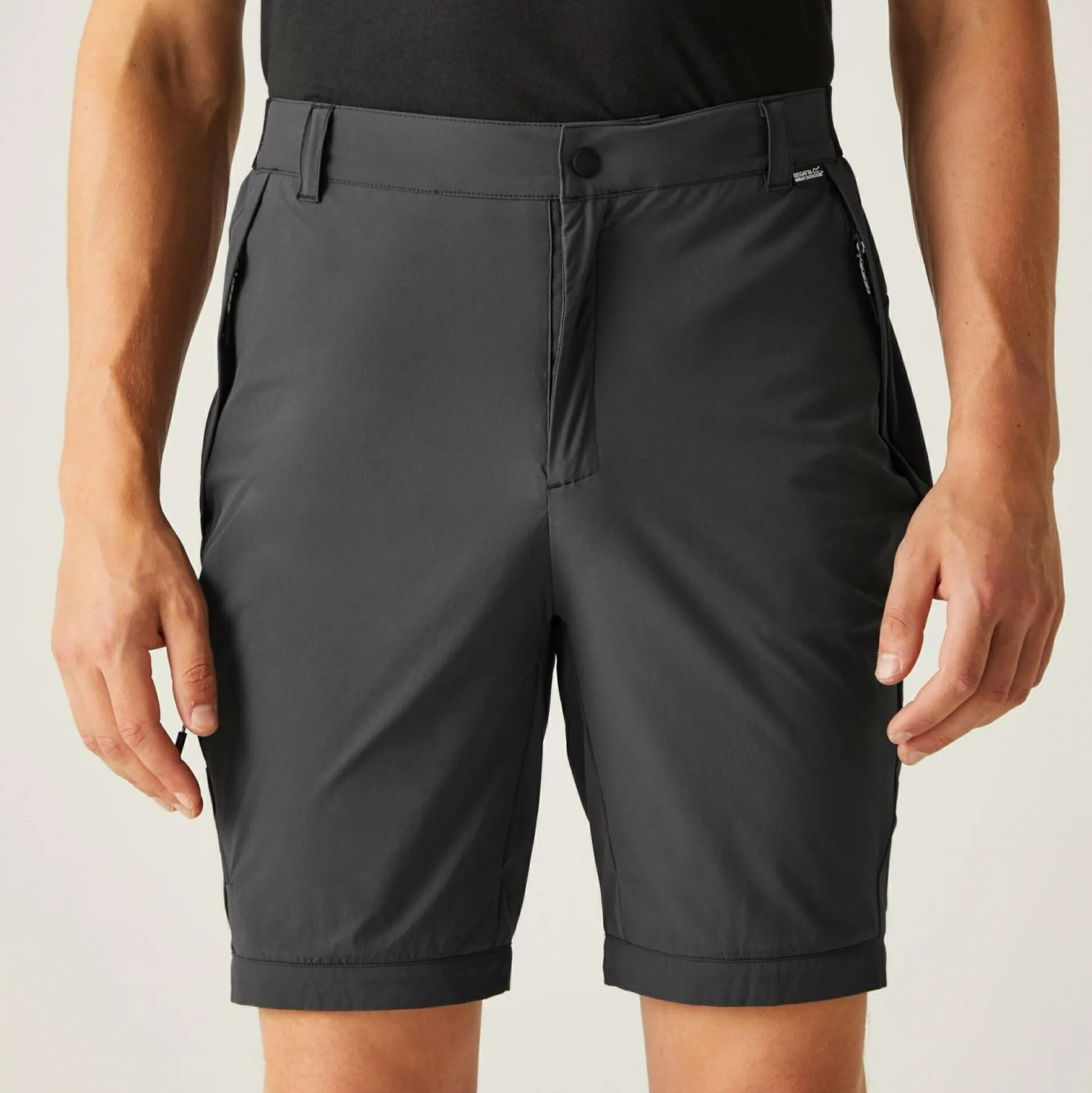 Men's Travel Light Zip Off Packaway Trousers | Ash