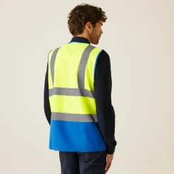 Men's Two Tone Hi-Vis Vest | Yellow/Blue