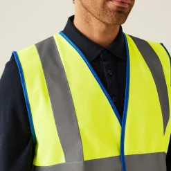 Men's Two Tone Hi-Vis Vest | Yellow/Blue