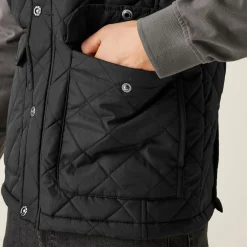 Men's Tyler Diamond Quilted Insulated Bodywarmer | Black
