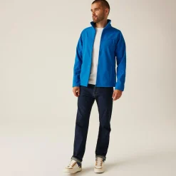 Men's Uproar Softshell Jacket | Oxford Blue Seal Grey