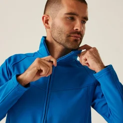 Men's Uproar Softshell Jacket | Oxford Blue Seal Grey
