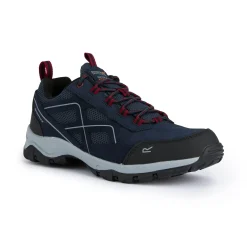 Men's Vendeavour Suede Low Walking Shoes | Navy Rio Red