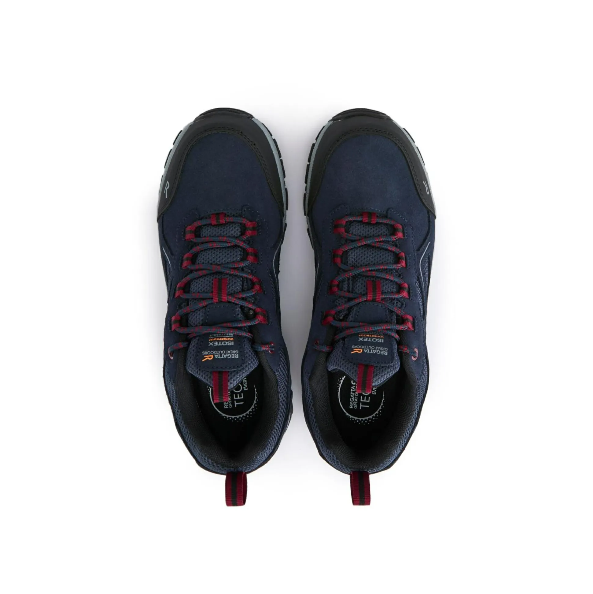Men's Vendeavour Suede Low Walking Shoes | Navy Rio Red