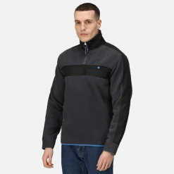 Men's Vintage Fleece Pullover | Seal Grey Black