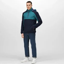 Men's Vintage Overhead Anorak | Black Strong Blue