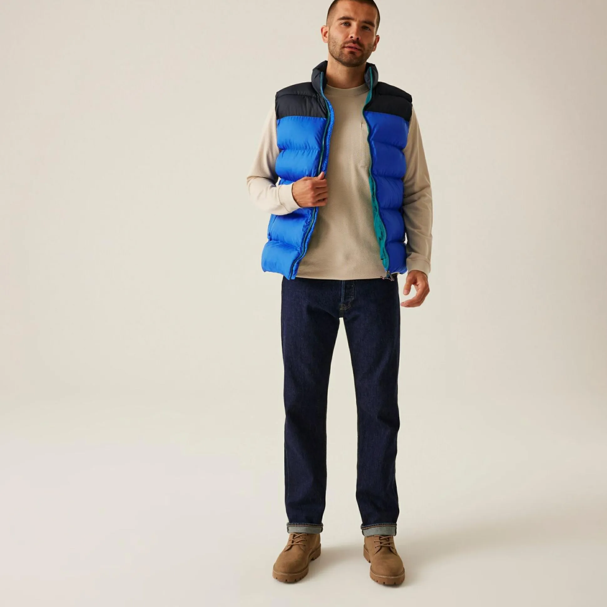 Men's Vintage Puffer Bodywarmer | Solar Black
