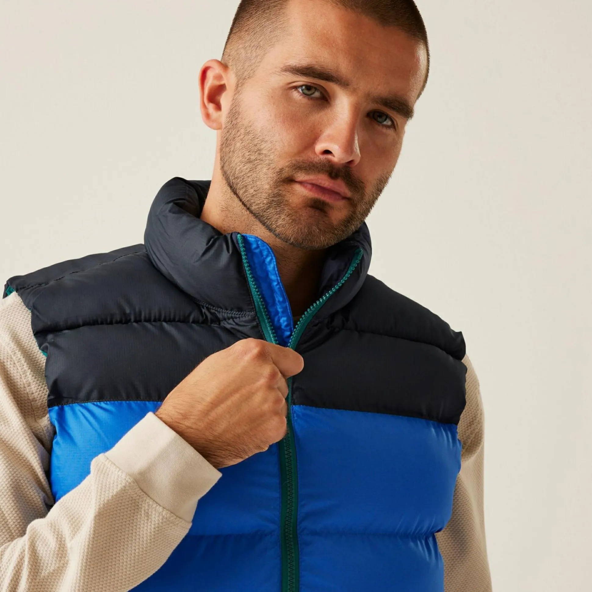 Men's Vintage Puffer Bodywarmer | Solar Black