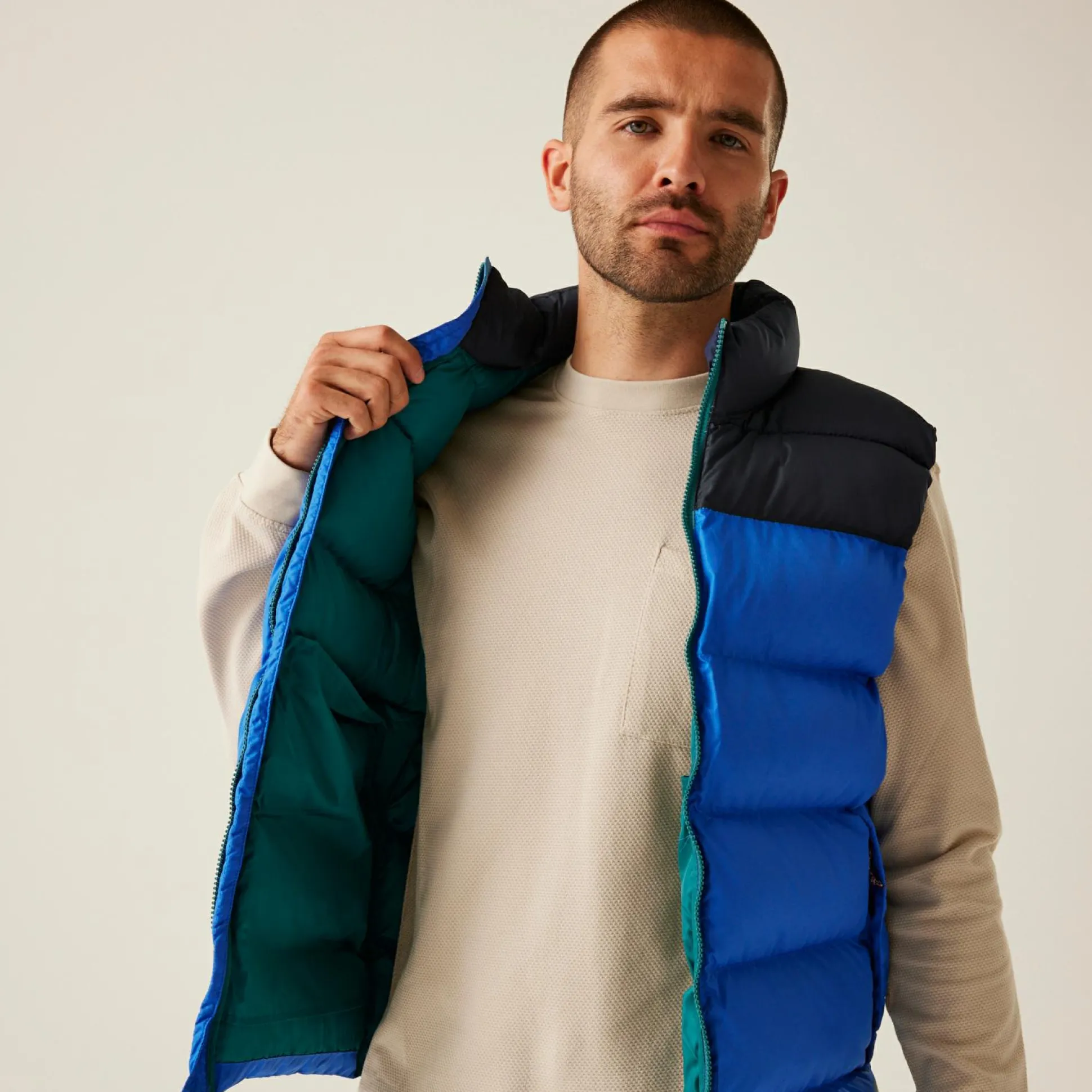 Men's Vintage Puffer Bodywarmer | Solar Black
