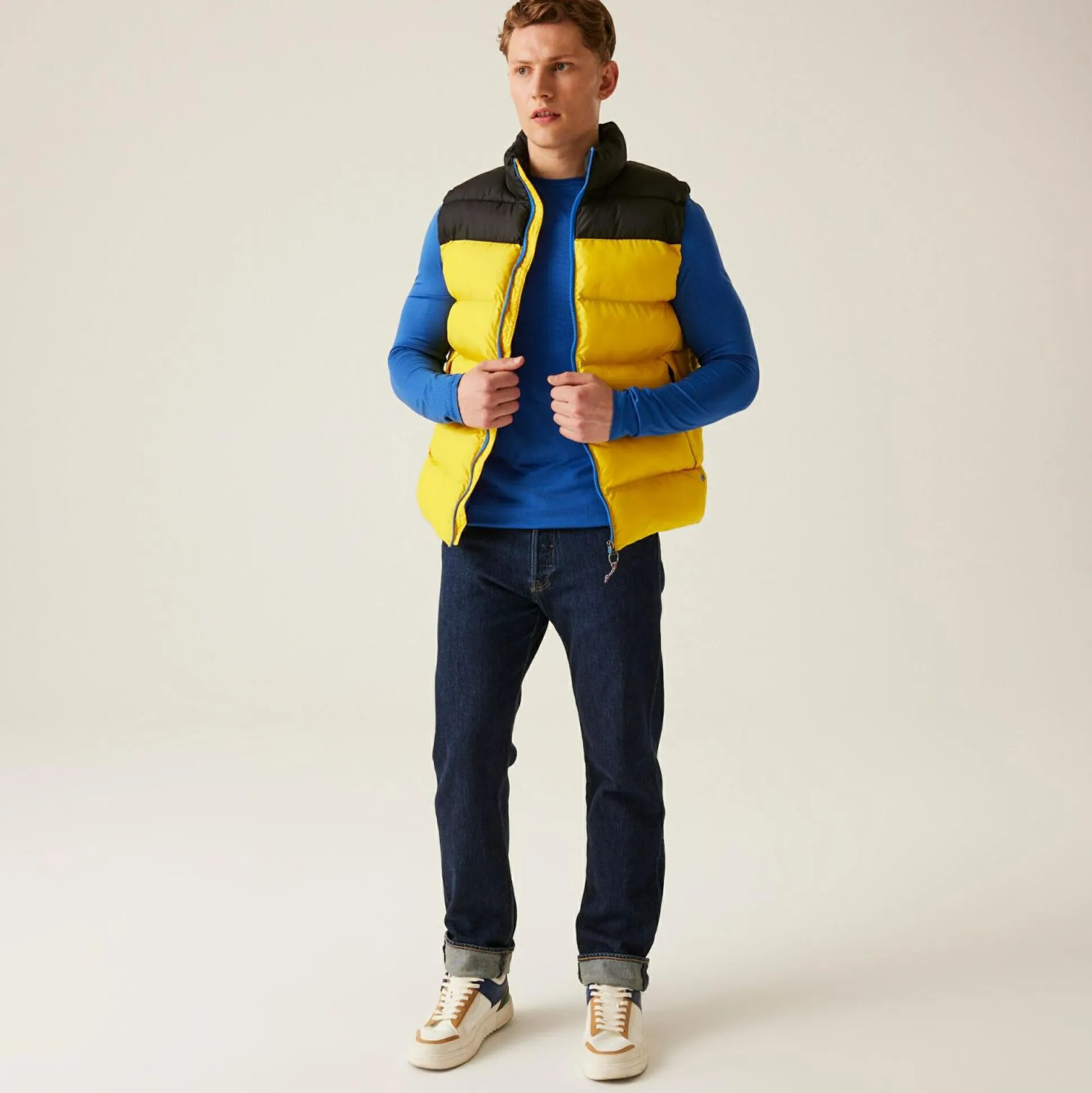 Men's Vintage Puffer Bodywarmer | Solar Black