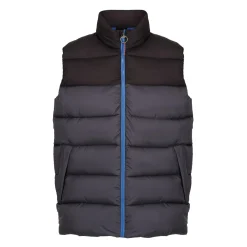 Men's Vintage Puffer Bodywarmer | Seal Grey Black