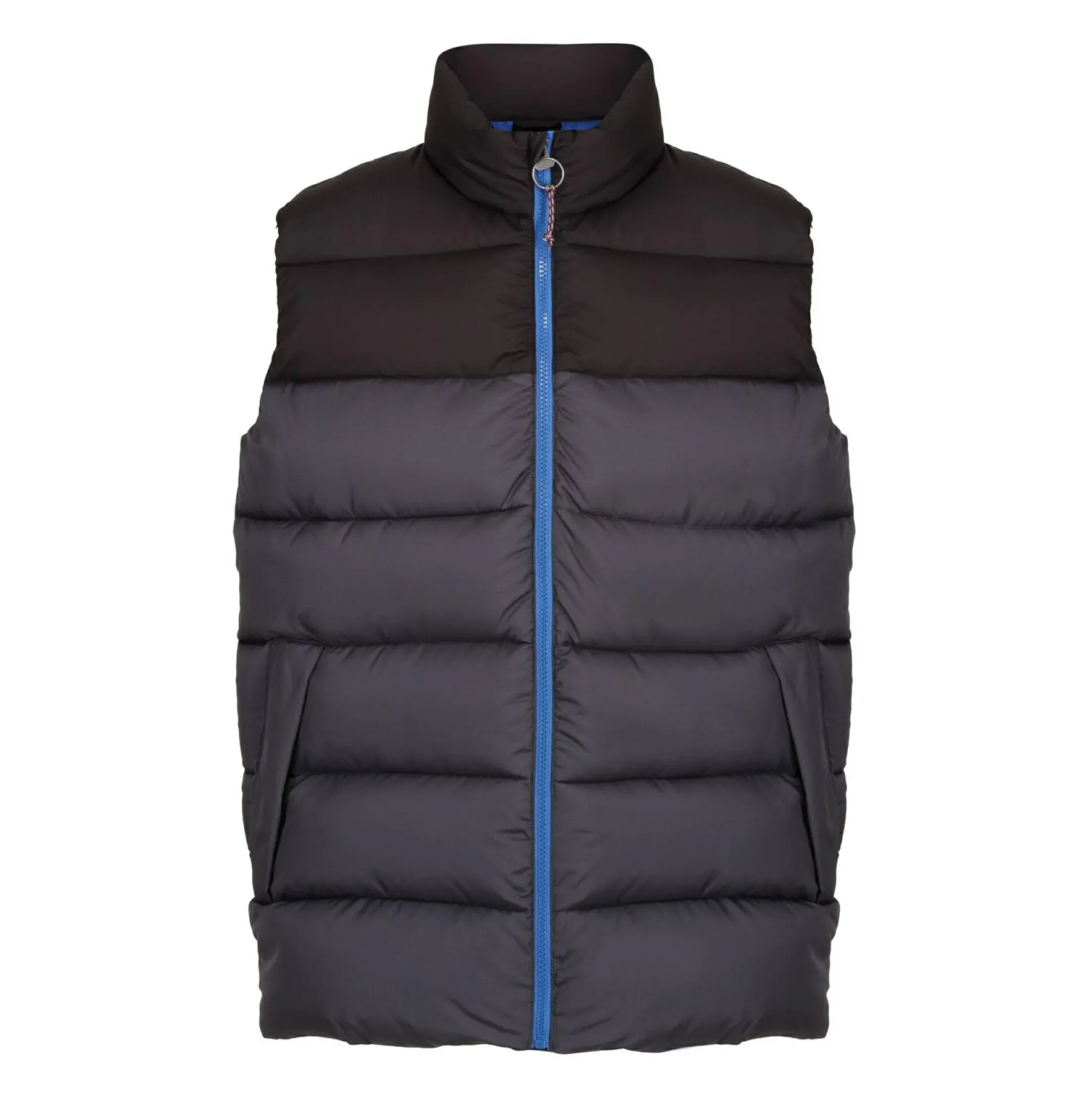 Men's Vintage Puffer Bodywarmer | Seal Grey Black