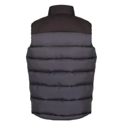 Men's Vintage Puffer Bodywarmer | Seal Grey Black