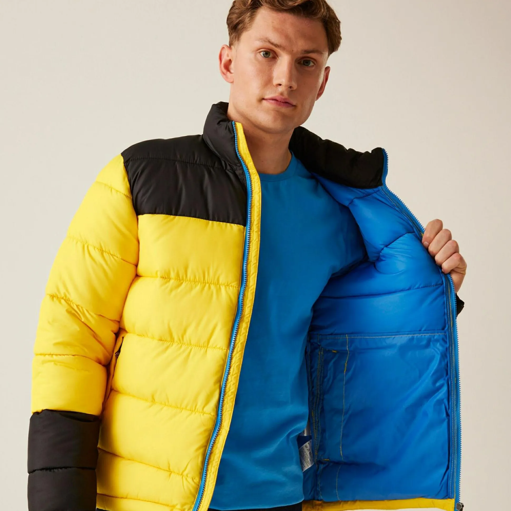 Men's Vintage Puffer Jacket | Solar Black
