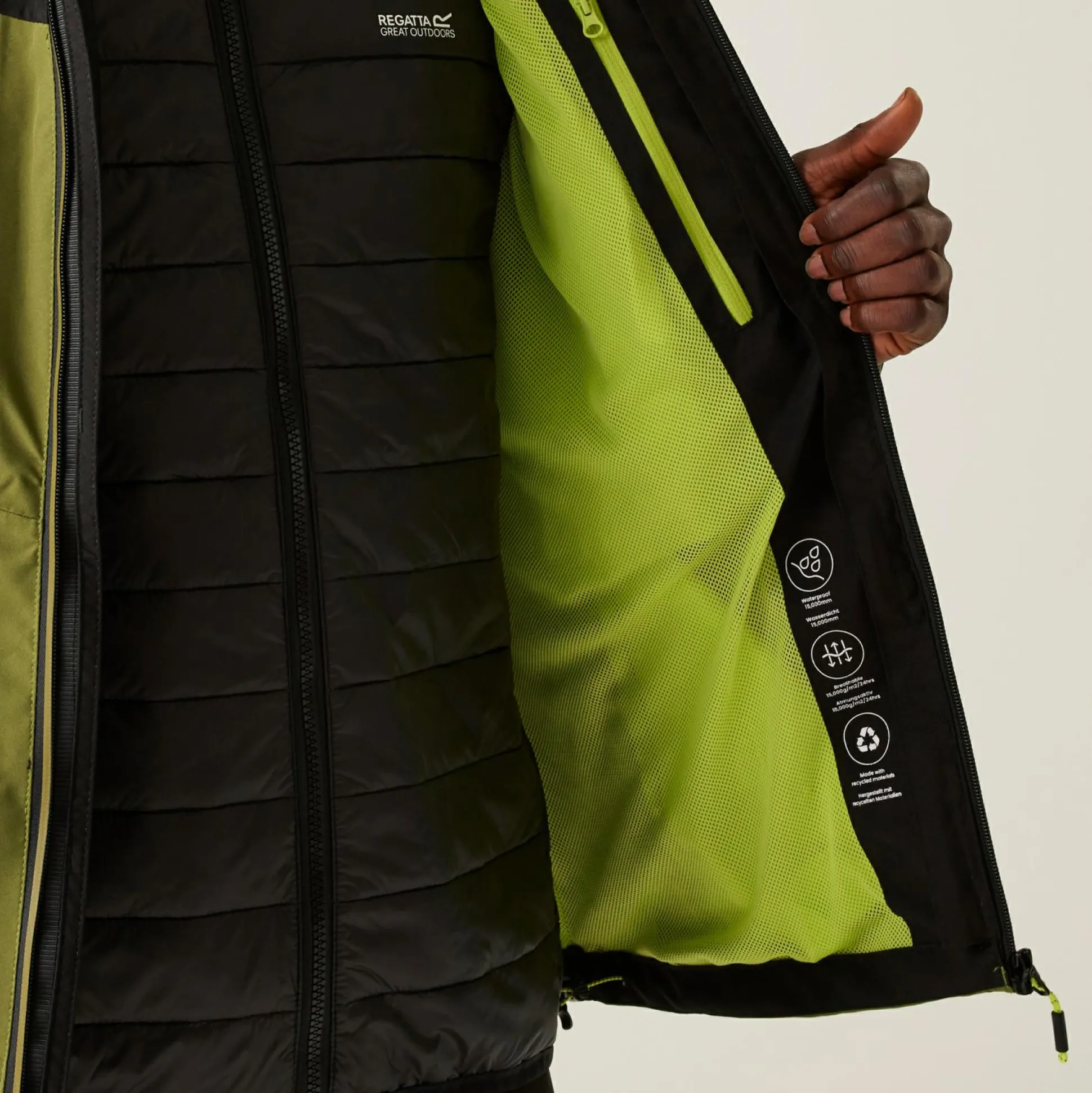 Men's Wentwood IX 3-in-1 Jacket | Nephrite Green Black