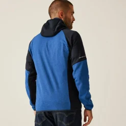 Men's X-Pro Coldspring II Hybrid Full Zip Hooded Fleece  | Oxford Blue Marl Navy
