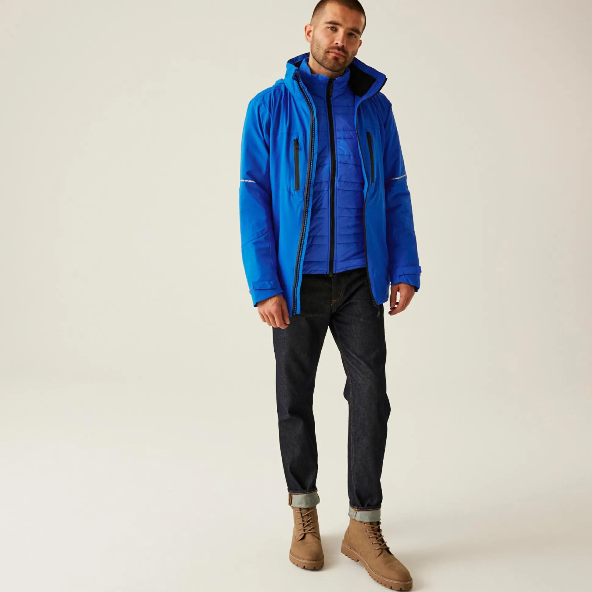 Men's X-Pro Evader III 3 in 1 Waterproof Insulated Jacket | Oxford Blue Black