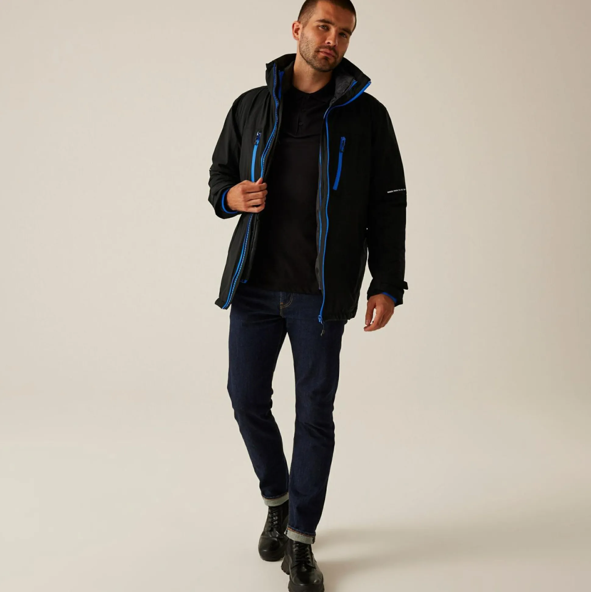 Men's X-Pro Evader III 3 in 1 Waterproof Insulated Jacket | Black Oxford Blue