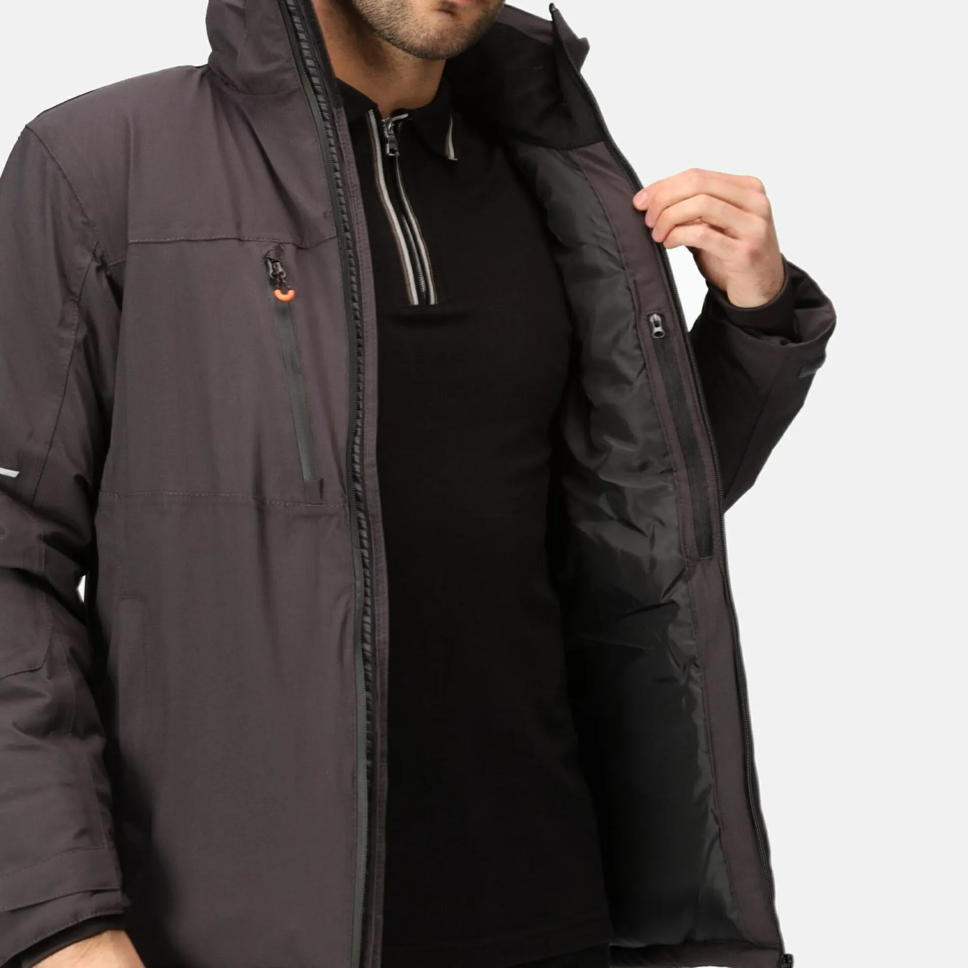 Men's X-Pro Marauder III Waterproof Insulated Jacket | Grey Black
