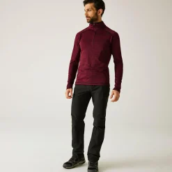 Men's Yonder II Half Zip Fleece | Dark Maroon
