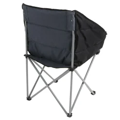 Navas Camping Chair with Storage Bag | Black Seal Grey