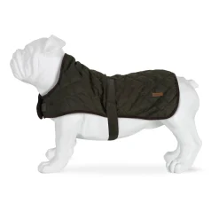 Odie Quilted Dog Coat | Dark Khaki