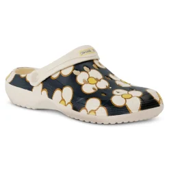 Orla Kiely Clog Sandals | Spinning Flower Black