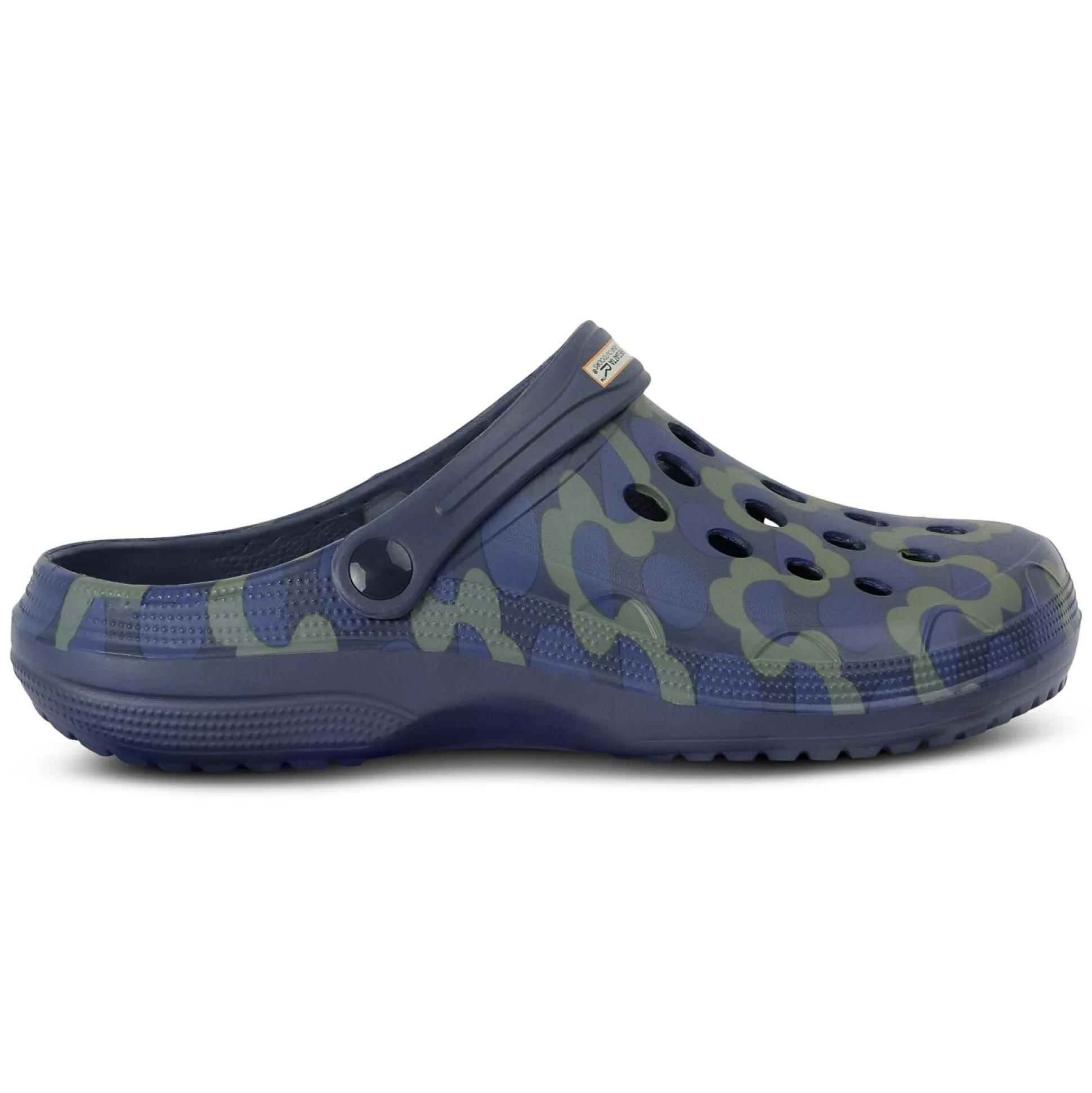 Orla Kiely Clog Sandals | Frilly Flower Blue