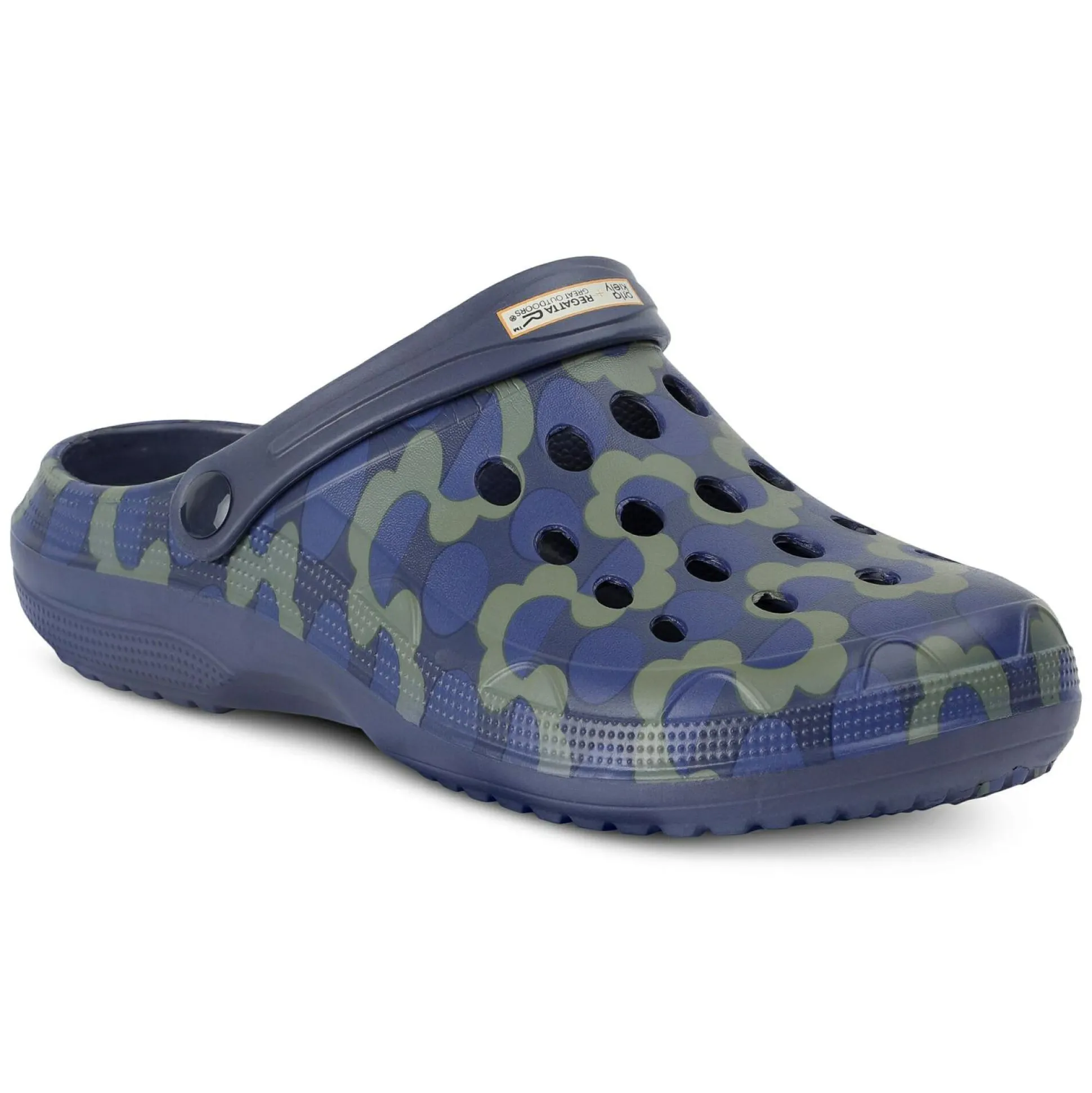 Orla Kiely Clog Sandals | Frilly Flower Blue
