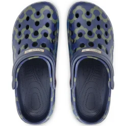 Orla Kiely Clog Sandals | Frilly Flower Blue