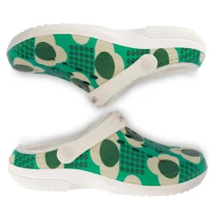Orla Kiely Cosy Clogs | Rain Cloud Emerald