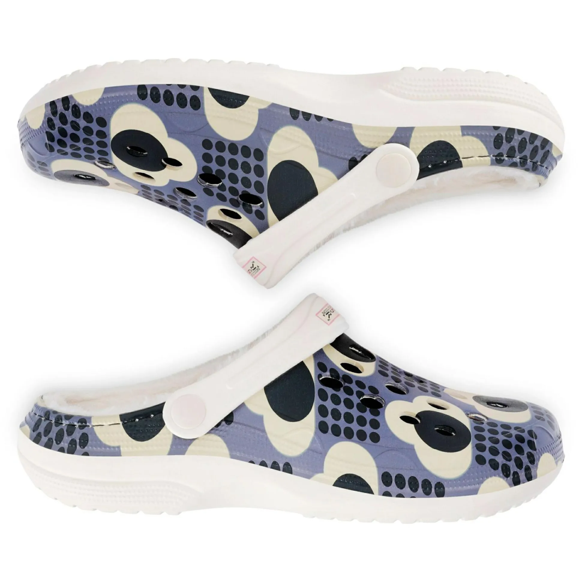 Orla Kiely Cosy Clogs | Rain Cloud Grey