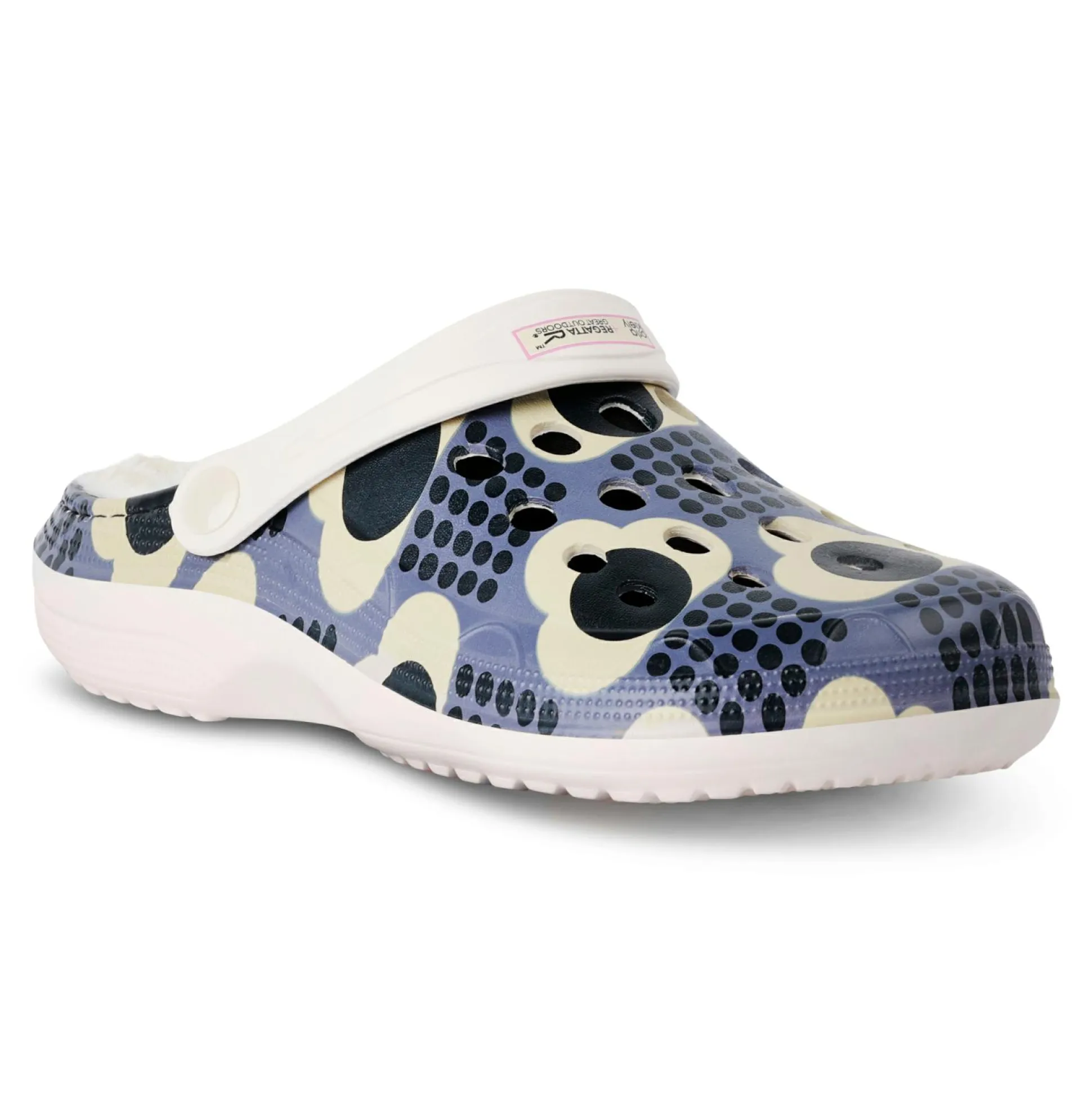 Orla Kiely Cosy Clogs | Rain Cloud Grey