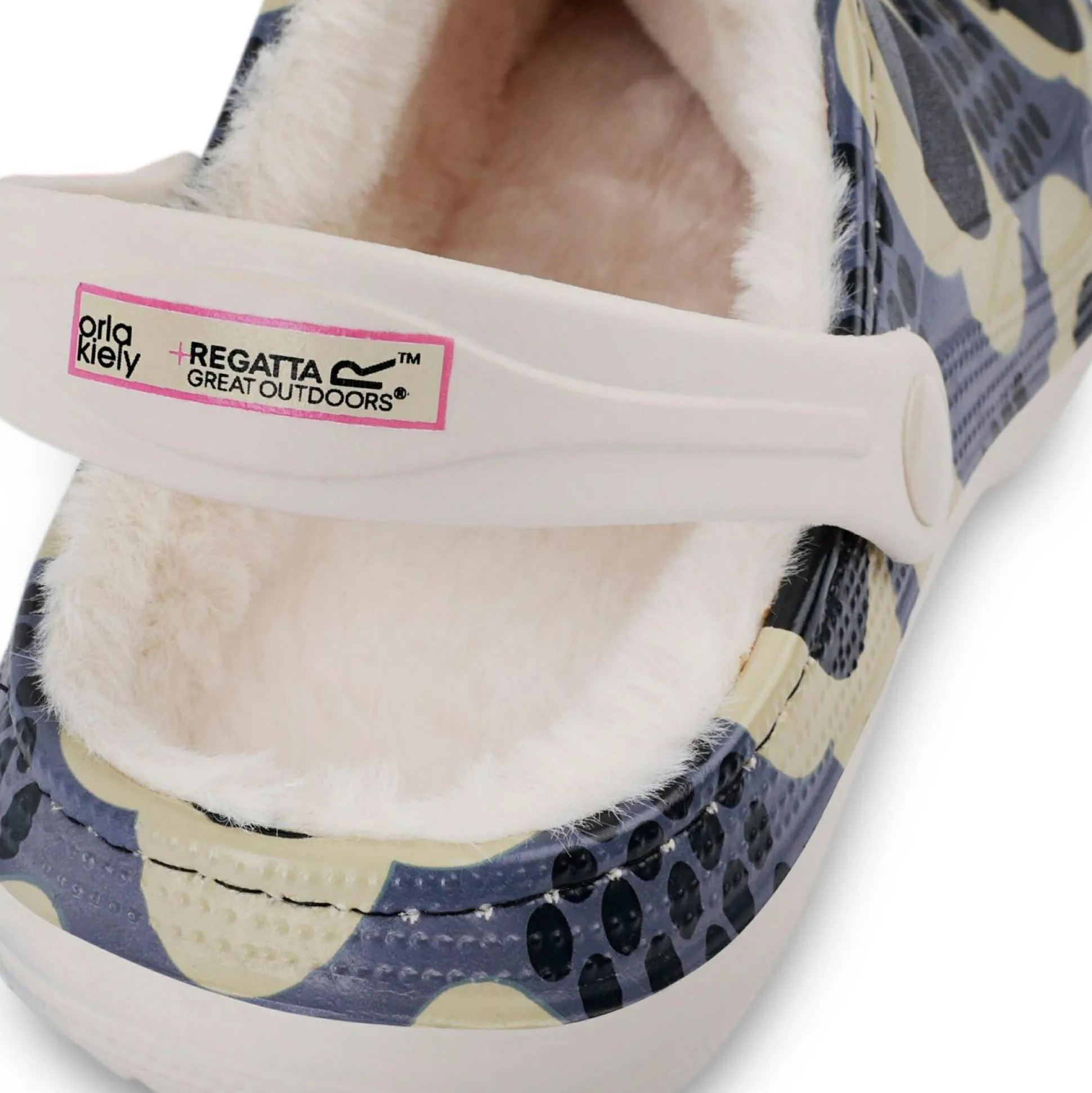 Orla Kiely Cosy Clogs | Rain Cloud Grey