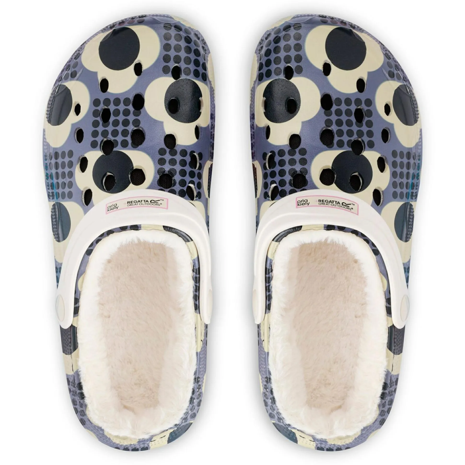 Orla Kiely Cosy Clogs | Rain Cloud Grey
