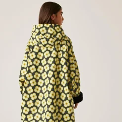 Orla Kiely Girls Changing Robe | Spinning Flower Black