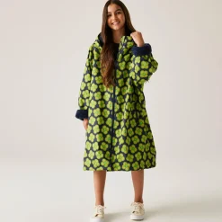 Orla Kiely Girls Changing Robe | Spinning Flower Navy