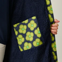 Orla Kiely Girls Changing Robe | Spinning Flower Navy