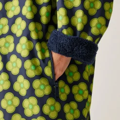 Orla Kiely Girls Changing Robe | Spinning Flower Navy