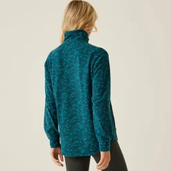 Orla Kiely Half Zip Midlayer | Birdy Blue