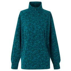 Orla Kiely Half Zip Midlayer | Birdy Blue