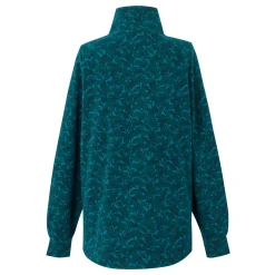 Orla Kiely Half Zip Midlayer | Birdy Blue