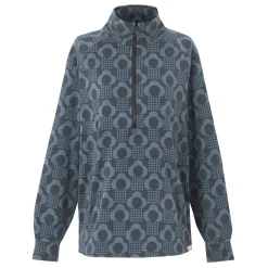 Orla Kiely Half Zip Midlayer | Rain Cloud Black