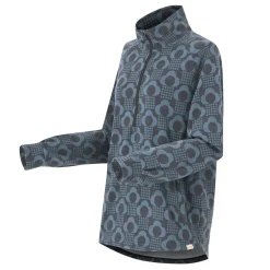 Orla Kiely Half Zip Midlayer | Rain Cloud Black