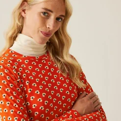 Orla Kiely Long Sleeve Winter Tee | Clover Red