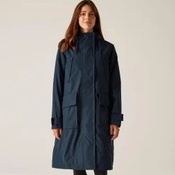 Orla Kiely Longline Waterproof Jacket | Navy