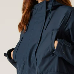 Orla Kiely Longline Waterproof Jacket | Navy