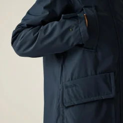 Orla Kiely Longline Waterproof Jacket | Navy