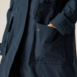 Orla Kiely Longline Waterproof Jacket | Navy