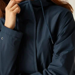 Orla Kiely Longline Waterproof Jacket | Navy